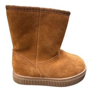 Cat & Jack Toddler Girls' Emily Suede Shearling Style Boots  Winter Lined Size 6